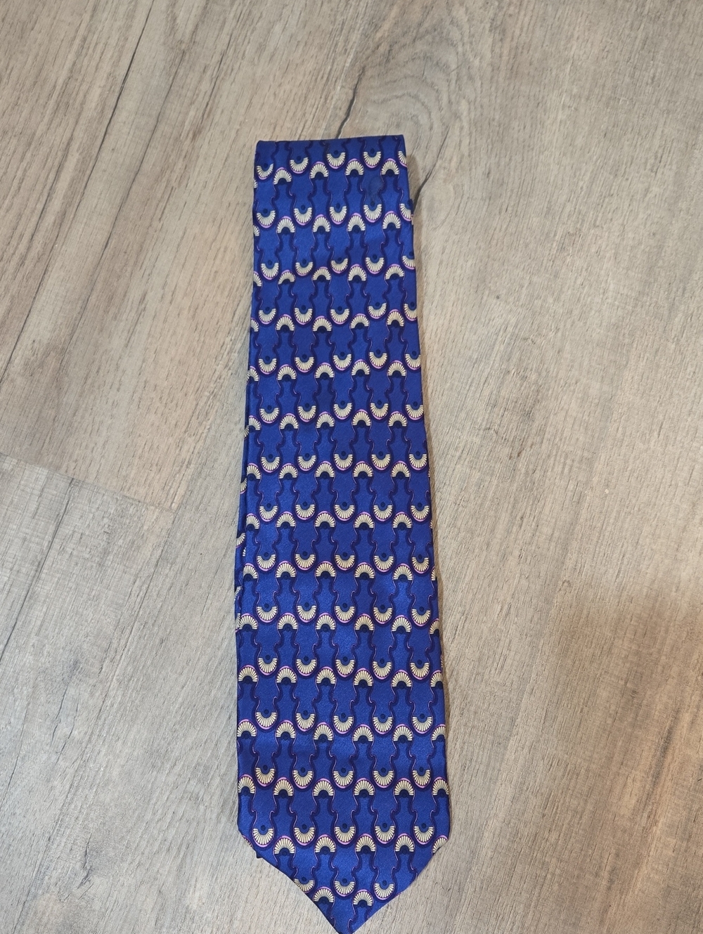 MENS Valentino Royal Blue and Gold Silk Tie!!!